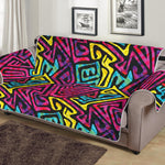 Psychedelic Funky Pattern Print Sofa Protector