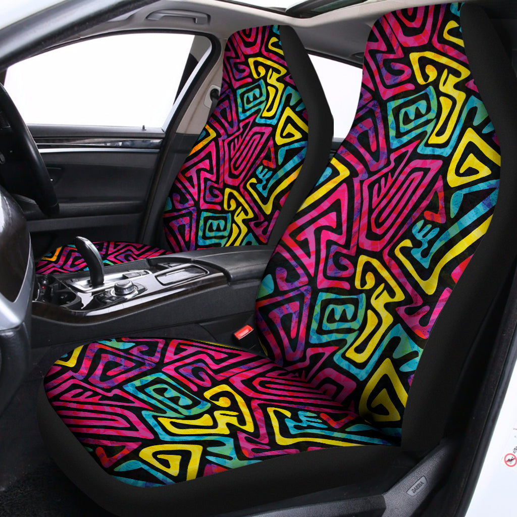 Psychedelic Funky Pattern Print Universal Fit Car Seat Covers