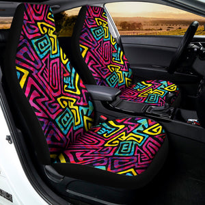 Psychedelic Funky Pattern Print Universal Fit Car Seat Covers