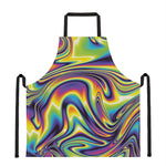 Psychedelic Gradient Print Apron