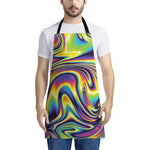 Psychedelic Gradient Print Apron