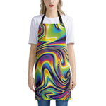 Psychedelic Gradient Print Apron