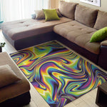 Psychedelic Gradient Print Area Rug