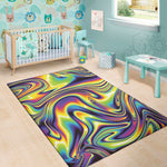 Psychedelic Gradient Print Area Rug