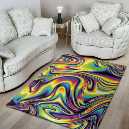 Psychedelic Gradient Print Area Rug