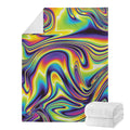 Psychedelic Gradient Print Blanket