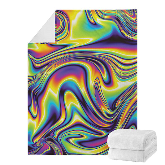 Psychedelic Gradient Print Blanket