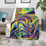 Psychedelic Gradient Print Blanket