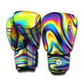 Psychedelic Gradient Print Boxing Gloves