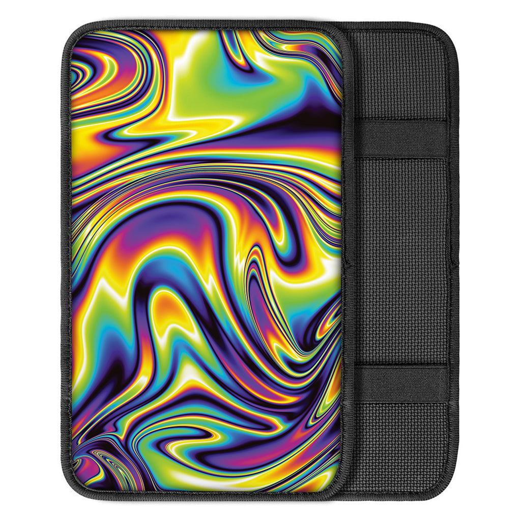 Psychedelic Gradient Print Car Center Console Cover