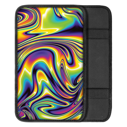 Psychedelic Gradient Print Car Center Console Cover
