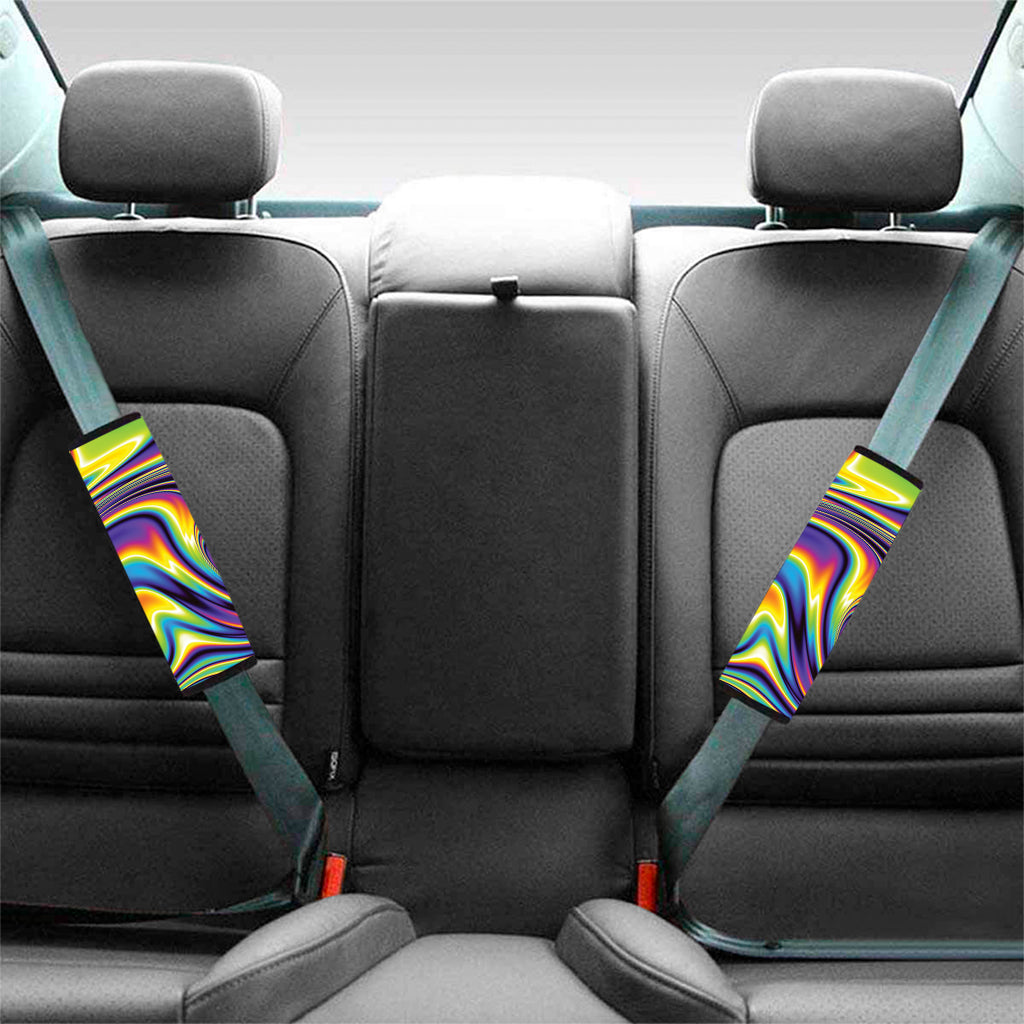 Psychedelic Gradient Print Car Seat Belt Covers