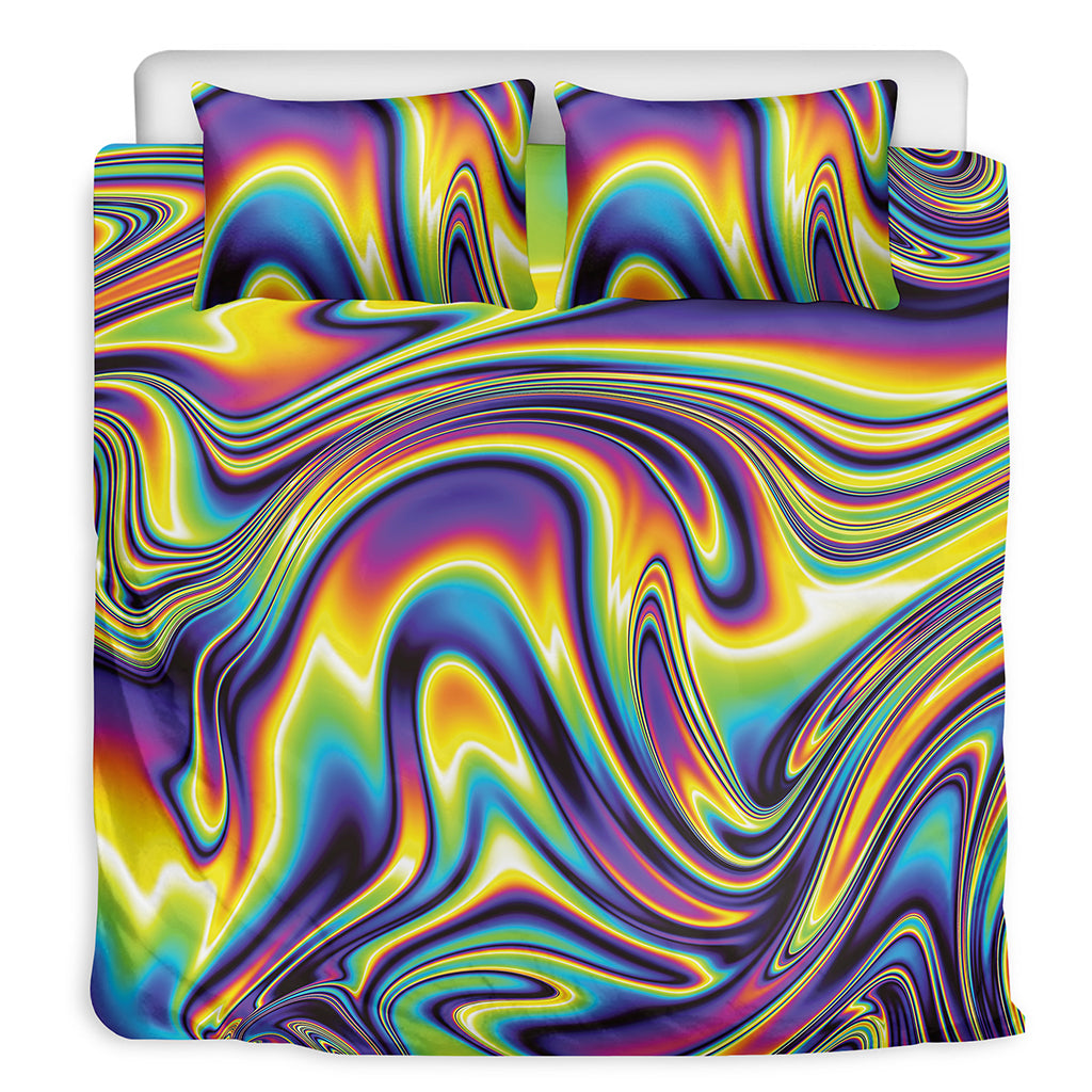 Psychedelic Gradient Print Duvet Cover Bedding Set