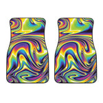 Psychedelic Gradient Print Front Car Floor Mats