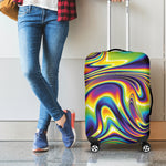 Psychedelic Gradient Print Luggage Cover