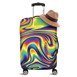 Psychedelic Gradient Print Luggage Cover