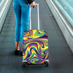 Psychedelic Gradient Print Luggage Cover