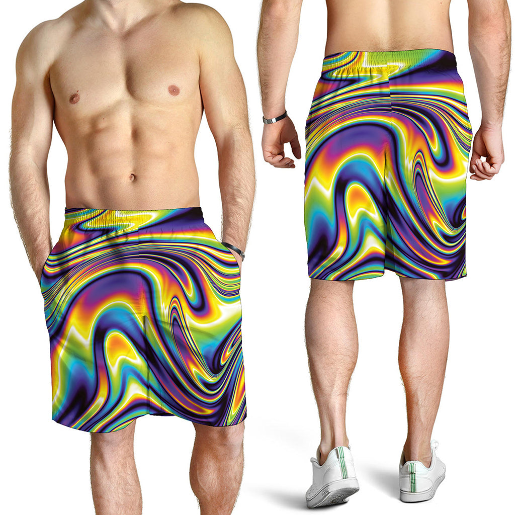 Psychedelic Gradient Print Men's Shorts