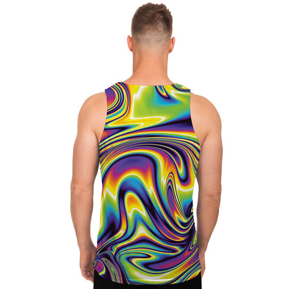 Psychedelic Gradient Print Men's Tank Top