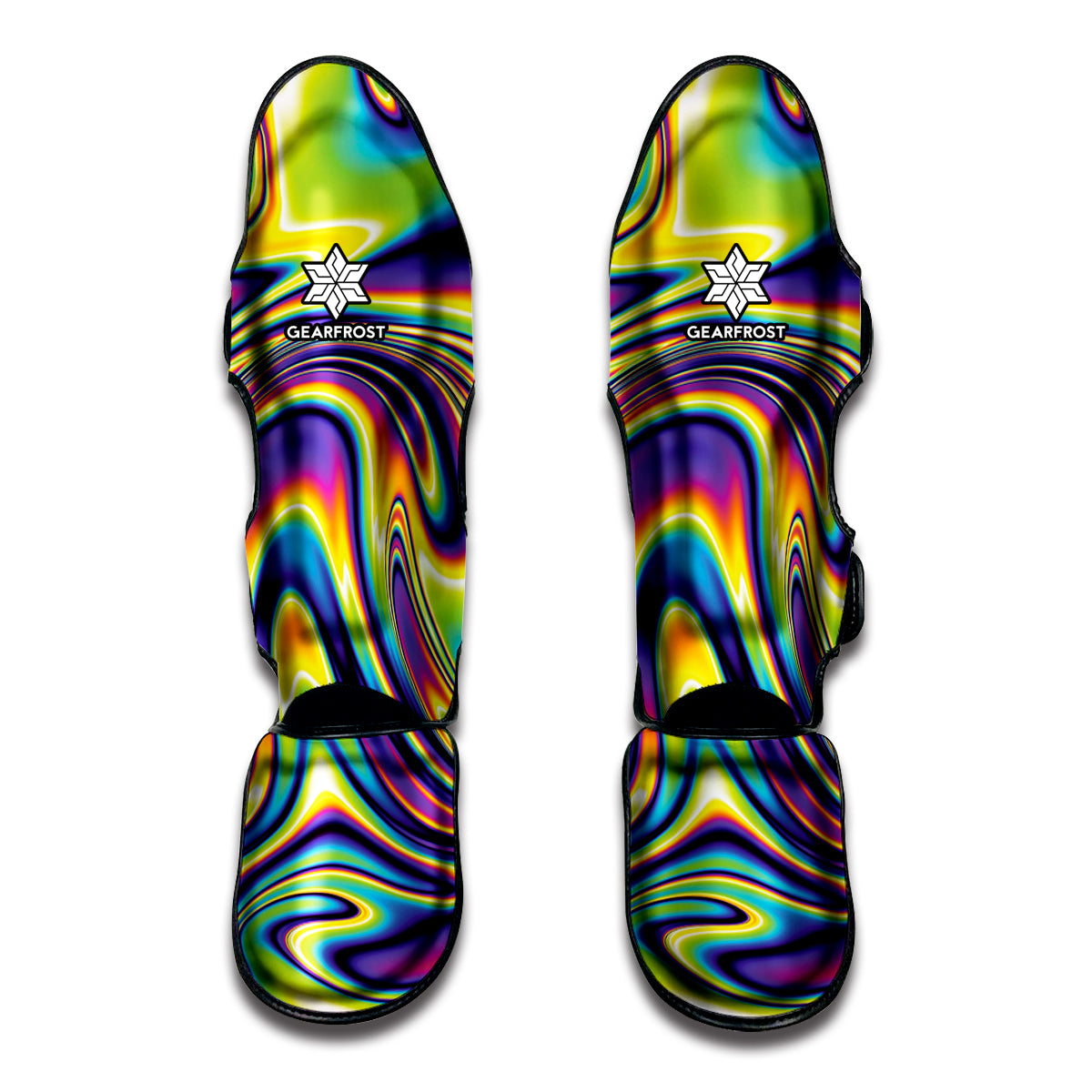 Psychedelic Gradient Print Muay Thai Shin Guard