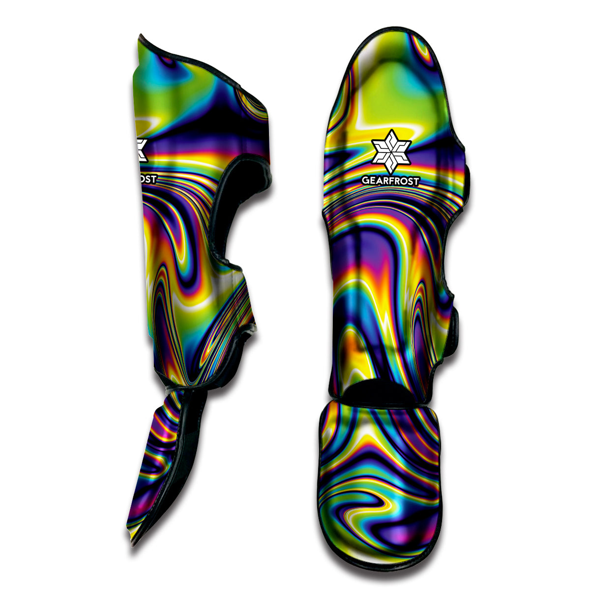 Psychedelic Gradient Print Muay Thai Shin Guard