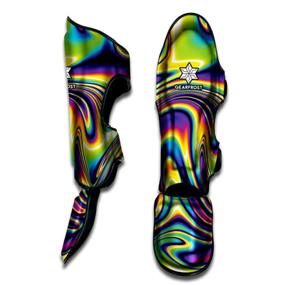 Psychedelic Gradient Print Muay Thai Shin Guard