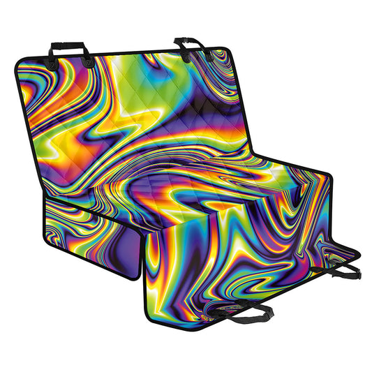 Psychedelic Gradient Print Pet Car Back Seat Cover