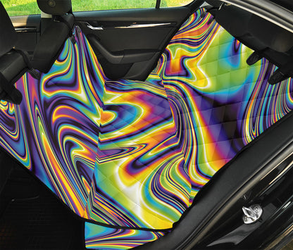 Psychedelic Gradient Print Pet Car Back Seat Cover