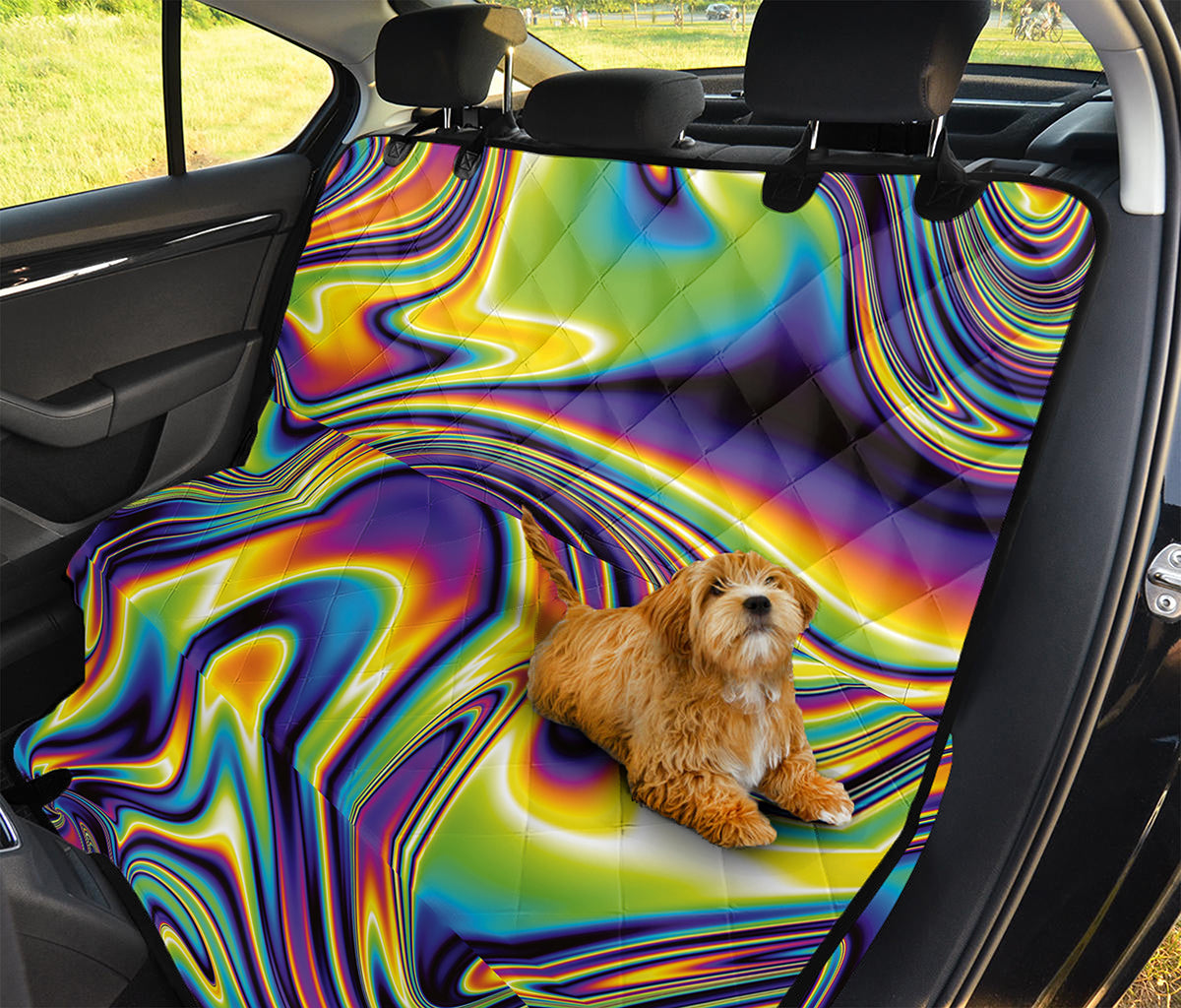 Psychedelic Gradient Print Pet Car Back Seat Cover