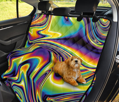 Psychedelic Gradient Print Pet Car Back Seat Cover