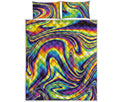 Psychedelic Gradient Print Quilt Bed Set