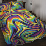 Psychedelic Gradient Print Quilt Bed Set