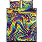 Psychedelic Gradient Print Quilt Bed Set