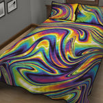 Psychedelic Gradient Print Quilt Bed Set