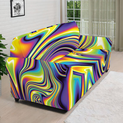 Psychedelic Gradient Print Sofa Cover