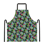 Psychedelic Hawaiian Flower Print Apron