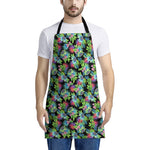 Psychedelic Hawaiian Flower Print Apron