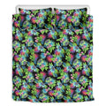 Psychedelic Hawaiian Flower Print Duvet Cover Bedding Set