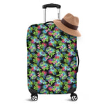 Psychedelic Hawaiian Flower Print Luggage Cover