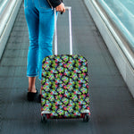 Psychedelic Hawaiian Flower Print Luggage Cover