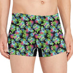 Psychedelic Hawaiian Flower Print Men's Boxer Briefs