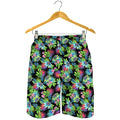 Psychedelic Hawaiian Flower Print Men's Shorts