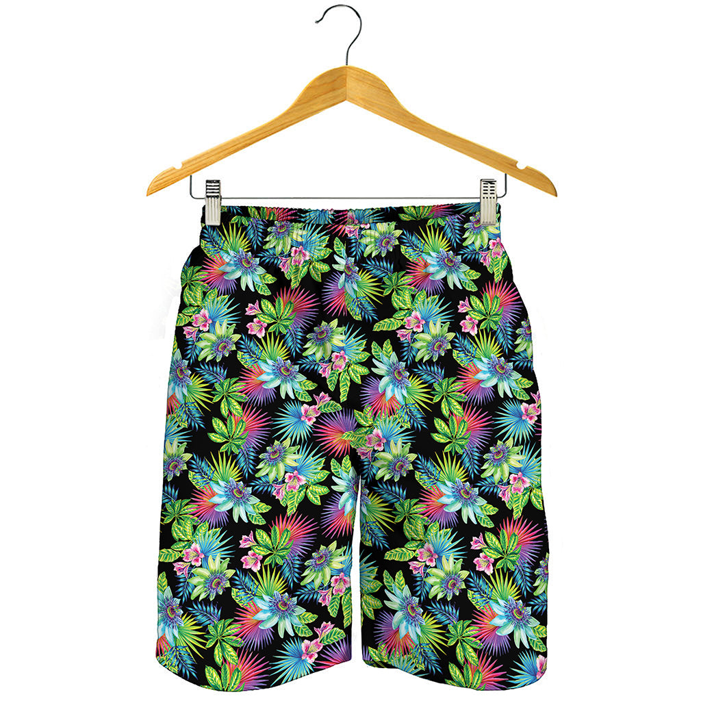 Psychedelic Hawaiian Flower Print Men's Shorts