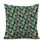 Psychedelic Hawaiian Flower Print Pillow Cover