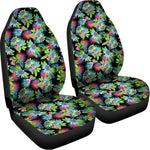 Psychedelic Hawaiian Flower Print Universal Fit Car Seat Covers