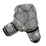 Psychedelic Heart Pattern Print Boxing Gloves