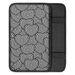 Psychedelic Heart Pattern Print Car Center Console Cover