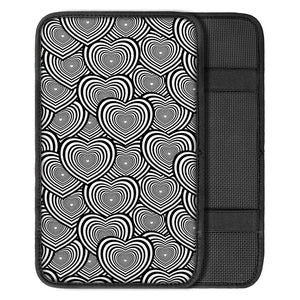 Psychedelic Heart Pattern Print Car Center Console Cover