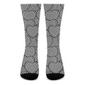 Psychedelic Heart Pattern Print Crew Socks