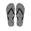 Psychedelic Heart Pattern Print Flip Flops